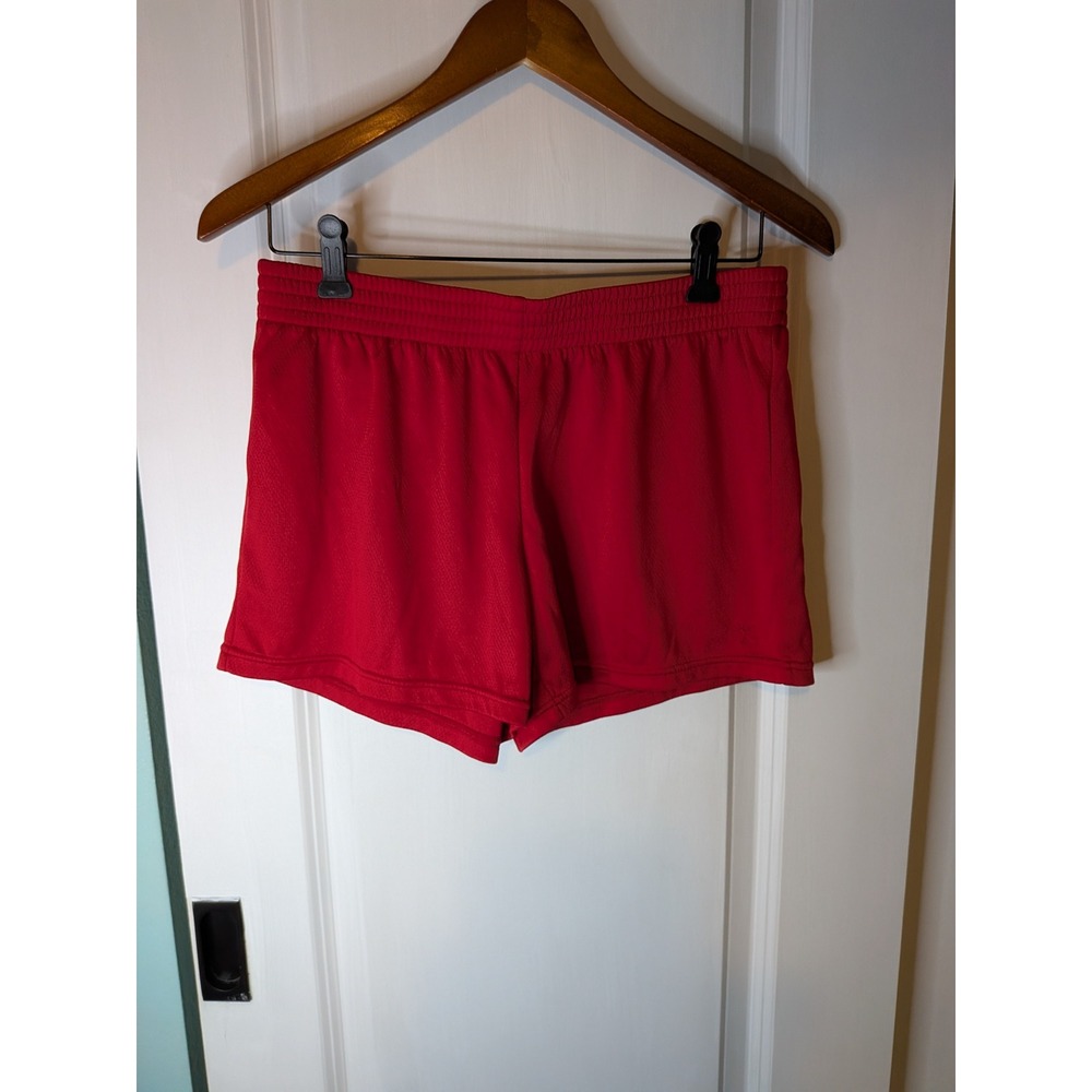 Danskin Now Womens Classic Red Athletic Mesh Shorts Size M 8-10 DL13B201